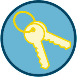Illustration av en nyckel