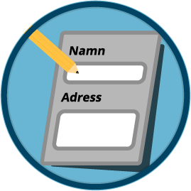 Illustration av ett registreringsformulär